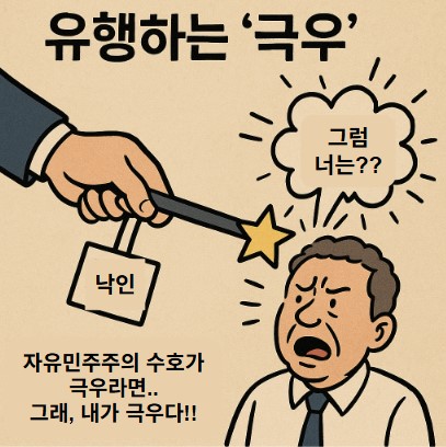 '극우'..'극'도로  '우'리나라를 사랑한다.. 기사 이미지
