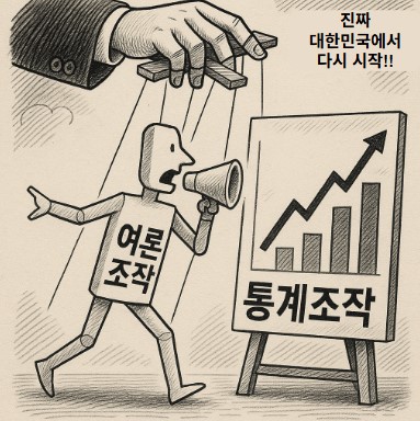 다시 시작되는 여론조작, 통계조작 기사 이미지
