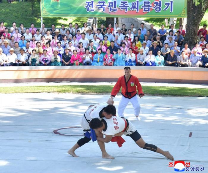 [북한 돋보기] 선전용 수사에 가려진 씨름의 현실 부재 기사 이미지