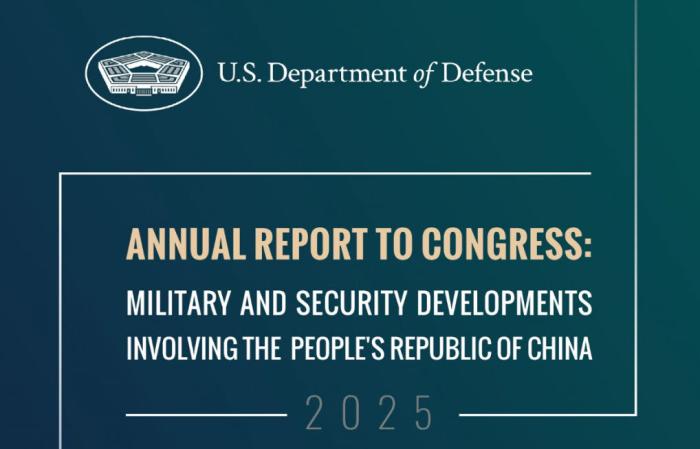미 국방부, 2025년 《중국 군사력 보고서》 발표 기사 이미지