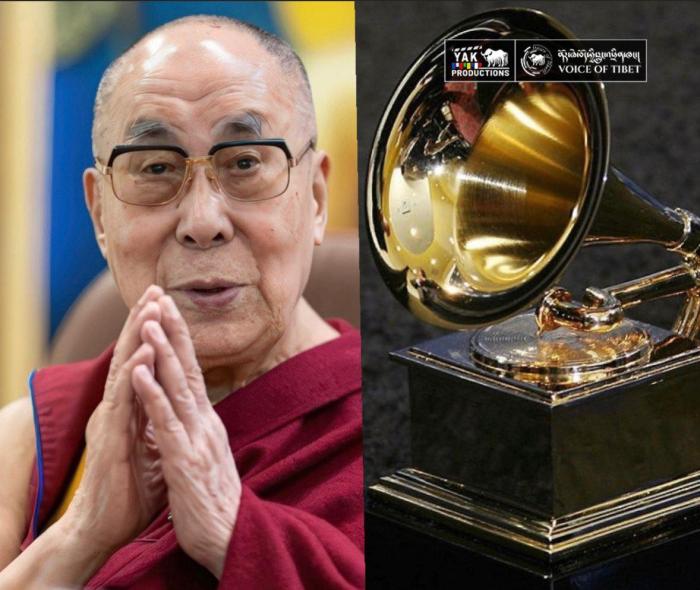 달라이 라마, 첫 그래미상 수상 기사 이미지