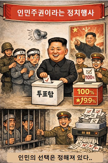 최고인민회의 선거라는 이름의 사기극 기사 이미지