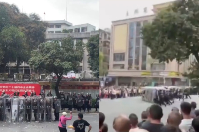 “계란을 던진 노인, 분노를 드러낸 마을”