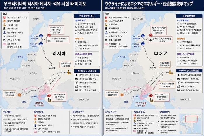 러시아 석유시설 정조준