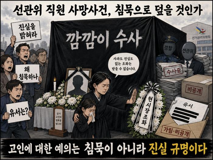 선관위 직원 '유서'가 궁금하다.. 
