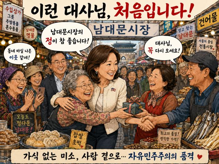 남대문시장과 미국 대사
