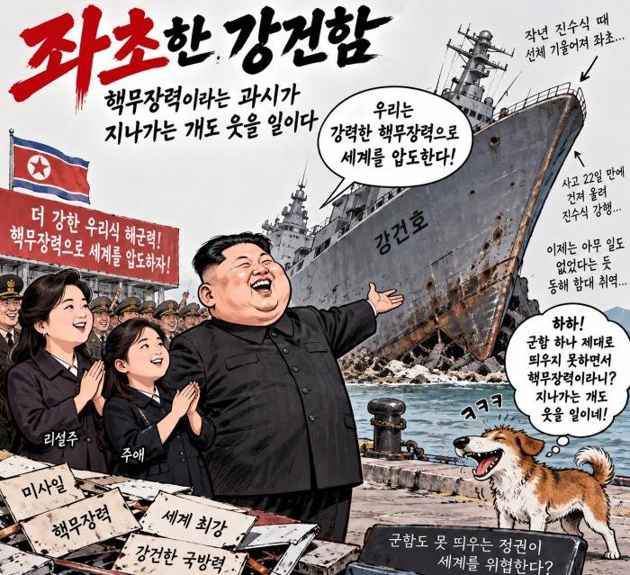 좌초한 구축함과 허풍의 퍼레이드