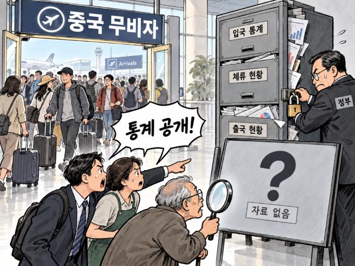 중국 무비자, 성적표를 보고싶다..