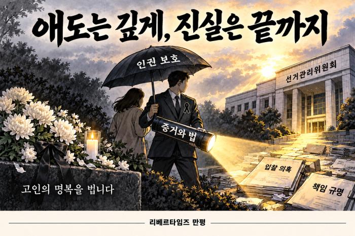 흔들림 없이 진실 밝혀야..