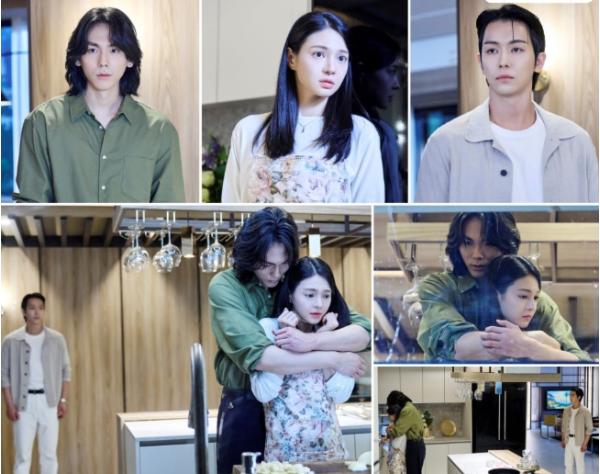 TV CHOSUN 주말미니시리즈 [닥터신] 정이찬-안우연-주세빈, “절친끼리 얽혔다! 신주신이 금바라를 껴.안.았.다?!” 엇갈린 ‘급발진 백허그’ 현장!