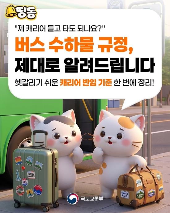 국토교통부, 버스 수하물 규정, 제대로 알려드립니다 기사 이미지