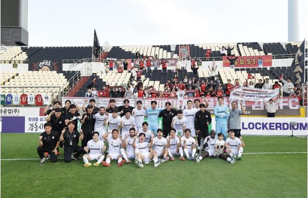 김해FC2008, 전남 드래곤즈 상대로 1-0 승리, 12경기 만의 데뷔 첫 승 및 클린시트 달성